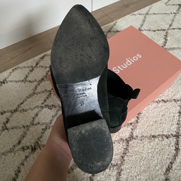 Acne Studios Jensen Boots - Emerald Suede - Sz 37 - Picture 7 of 11